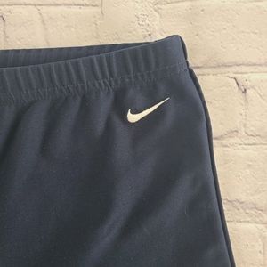 Nike Size Medium Dri-Fit Swoosh Stretch Leggings Navy
